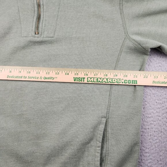 Outdoor Life Sweater Mens Medium Green 1/4 Zip Pullover Sweatshirt Mockneck - Picture 6 of 10